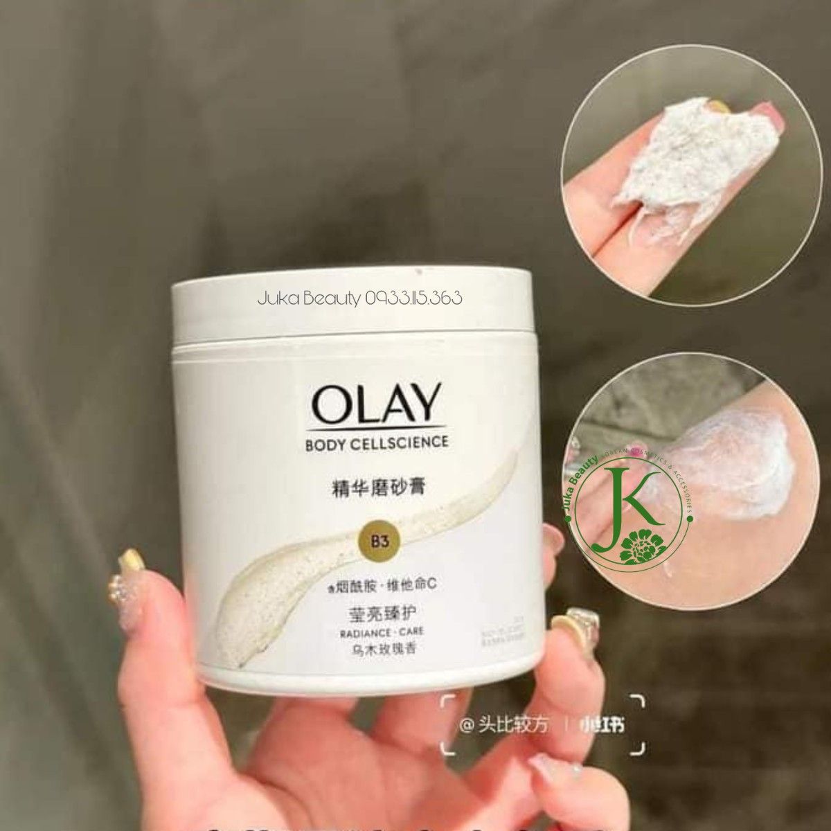  Tẩy Tế Bào Chết Toàn Thân Olay B3 Body Cellscience 200g 