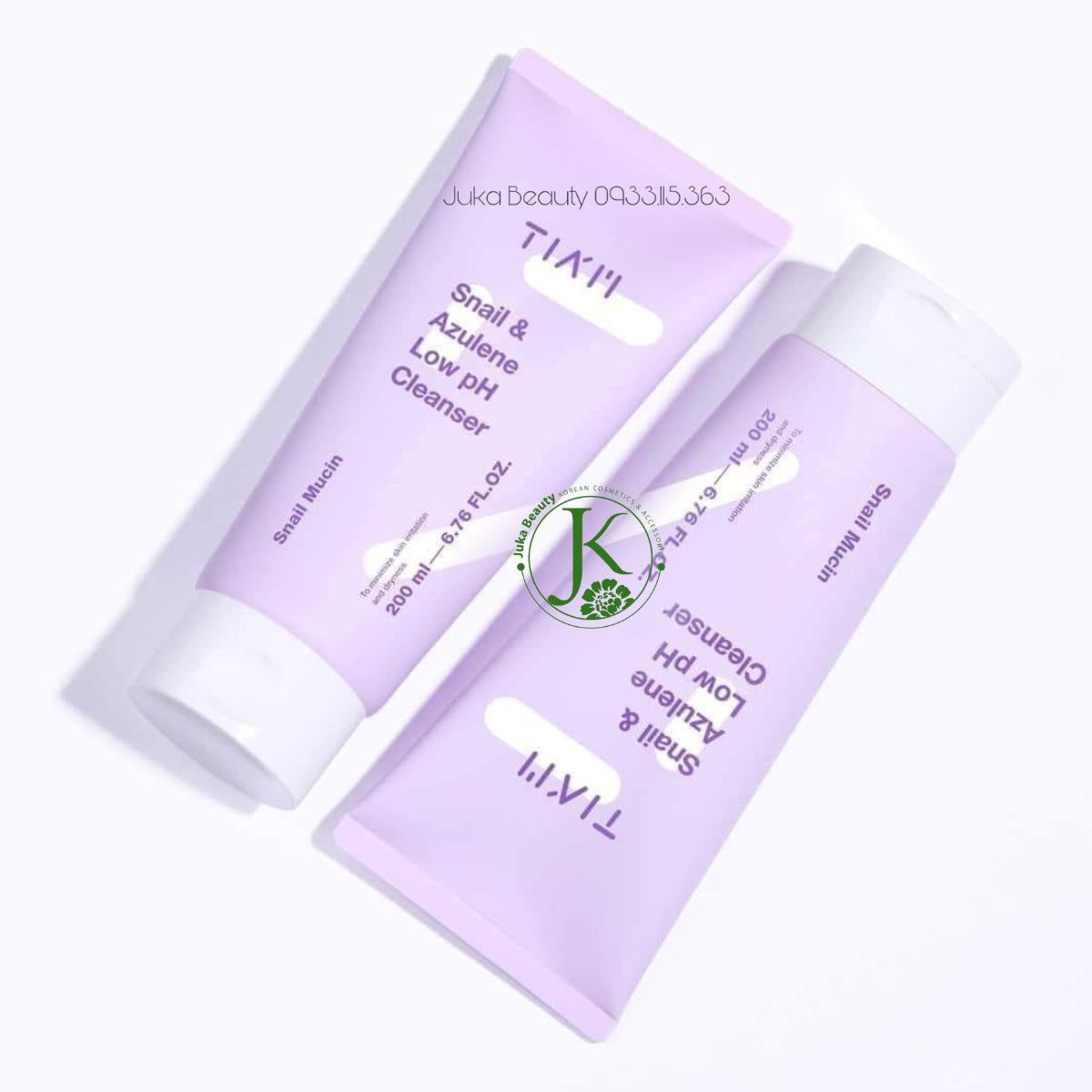  Sữa Rửa Mặt Làm Dịu, Phục Hồi Tiam Snail & Azulene Low PH Cleanser 