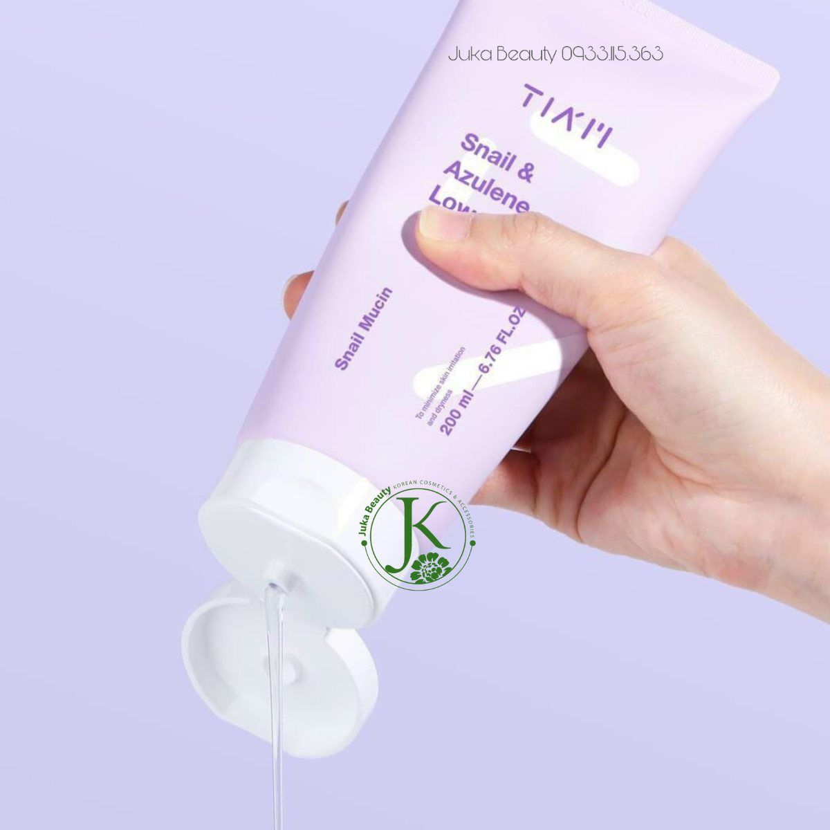  Sữa Rửa Mặt Làm Dịu, Phục Hồi Tiam Snail & Azulene Low PH Cleanser 