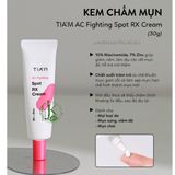  Kem Chấm Mụn Xẹp Mụn, Ngừa Thâm Tiam AC Fighting Spot RX Cream 30g 