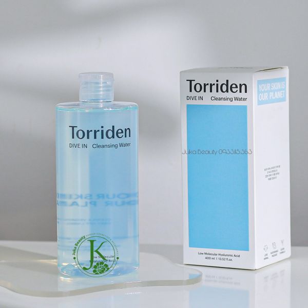  (XANH DƯƠNG) Nước Tẩy Trang Làm Sạch, Dưỡng ẩm Torriden Dive In Cleansing Water 400ml 