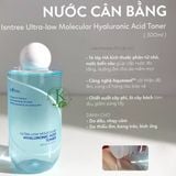 Nước Hoa Hồng Cấp Nước Chuyên Sâu Isntree Ultra Low Molecular Hyaluronic Acid Toner 300ml 