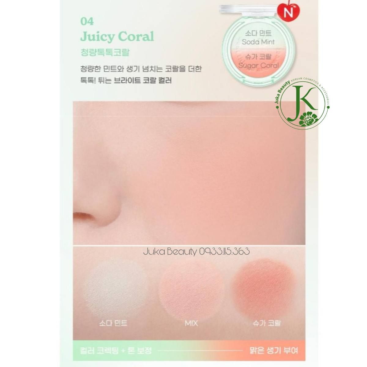  Phấn Má Hồng Peripera Pure Blushed Custom Cheek 4.2g 