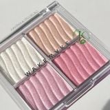  Phấn Bắt Sáng 4 Ô Wakemake Glow Contouring Highlighter Palette 7.8g 