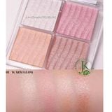  Phấn Bắt Sáng 4 Ô Wakemake Glow Contouring Highlighter Palette 7.8g 