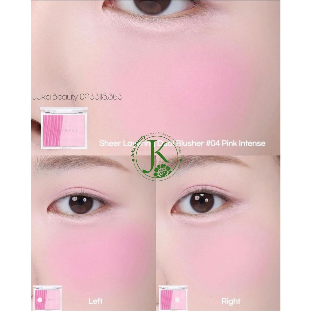  Má Hồng Wakemake Sheer Layering Dual Blusher 5g 