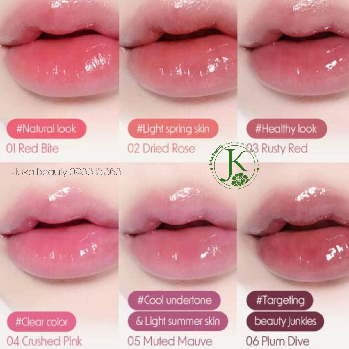 Son Dưỡng Có Màu, Mềm Môi Code Glokolor Color Lipcerin 15ml 