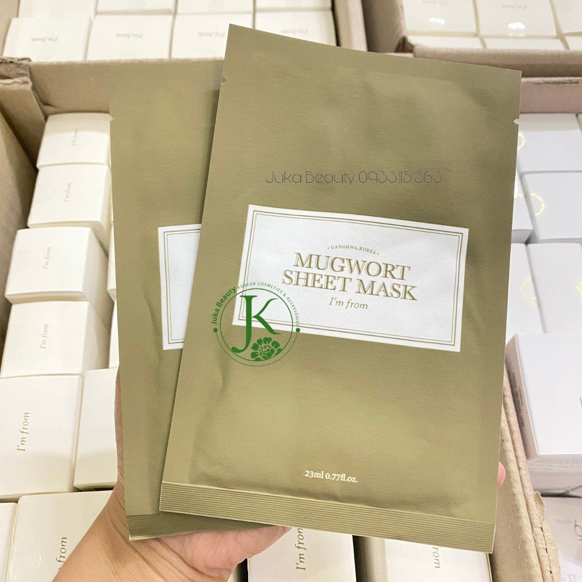  Mặt Nạ Ngải Cứu, Dưỡng ẩm I'm From Mugwort Sheet Mask 23ml (1 miếng) 