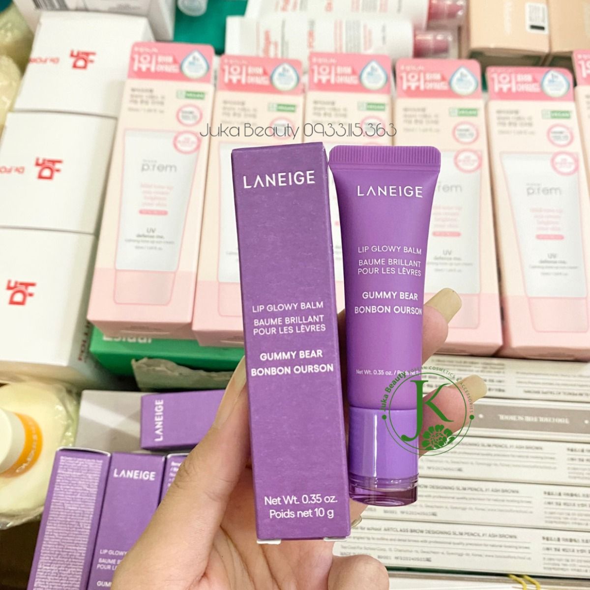  (Mẫu mới) Son Dưỡng Môi Căng Bóng Laneige Lip Glowy Balm 10g 