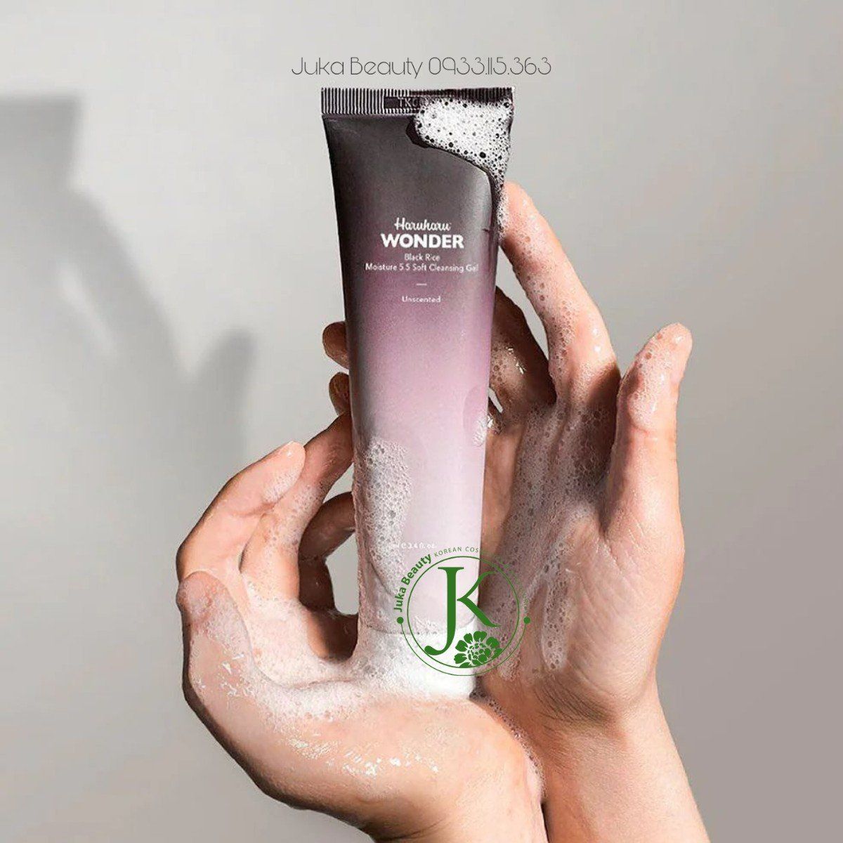  Sữa Rửa Mặt Dạng Gel Haruharu Wonder Black Rice Triple AHA Gentle Cleansing Gel 100ml 