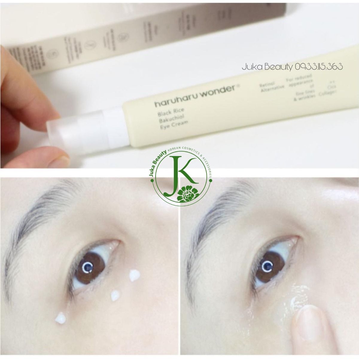  Kem Dưỡng Mắt Haruharu Wonder Black Rice Bakuchiol Eye Cream 20ml 