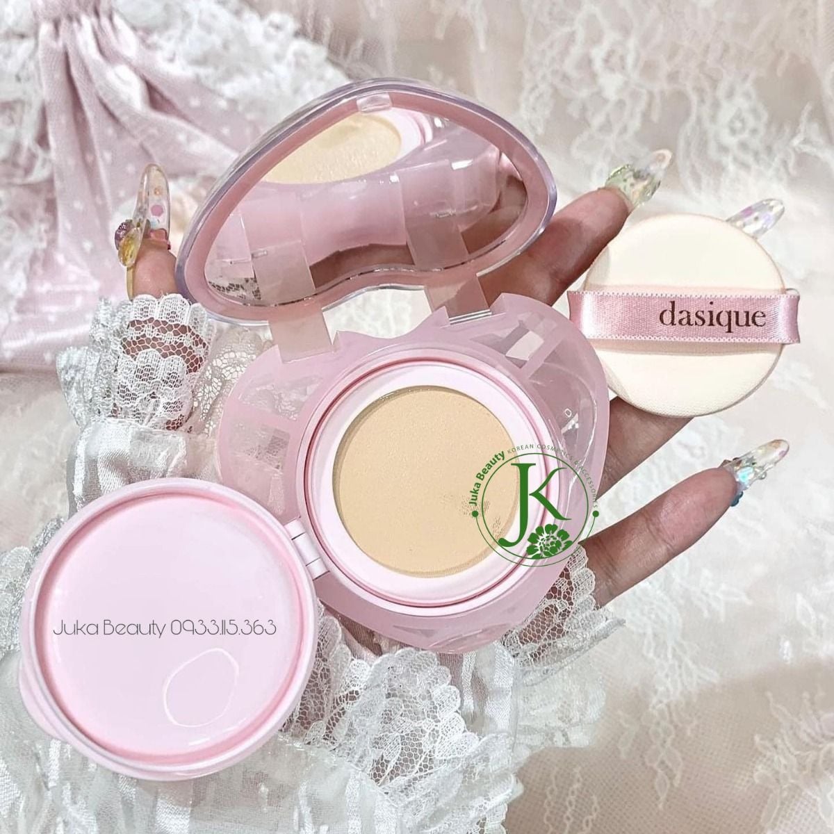  (Heart Edition) Phấn Nước Làm Mịn Da Dasique Water Dewy Gel Cushion 10g 