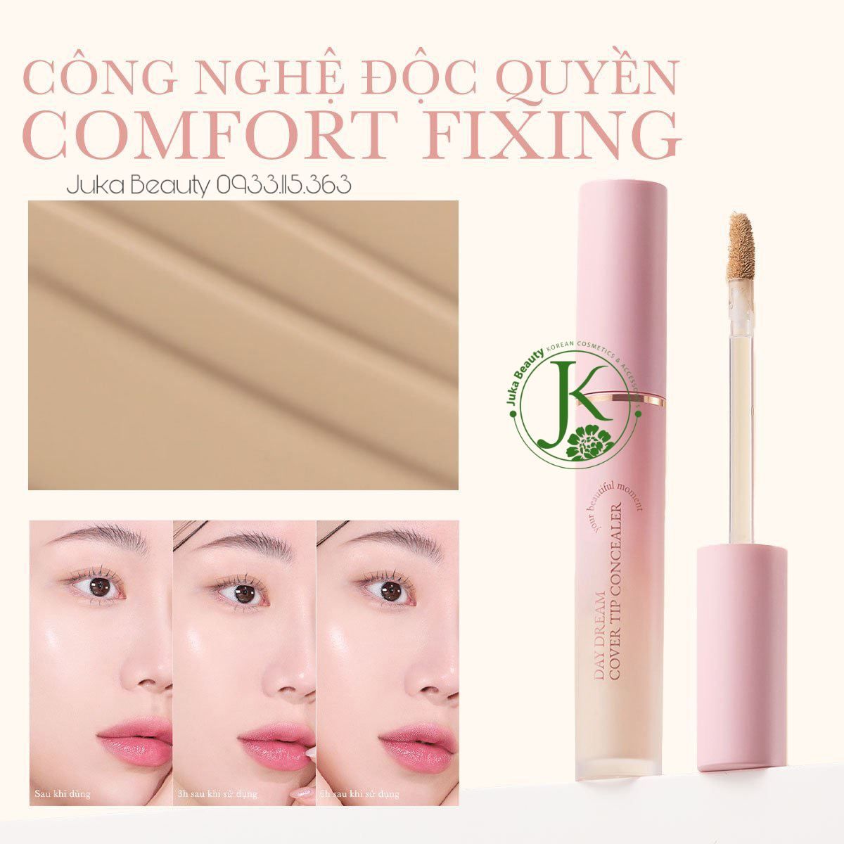  Kem Che Khuyết Điểm Aperire Daydream Cover Tip Concealer SPF30/PA++ 4.5ml 