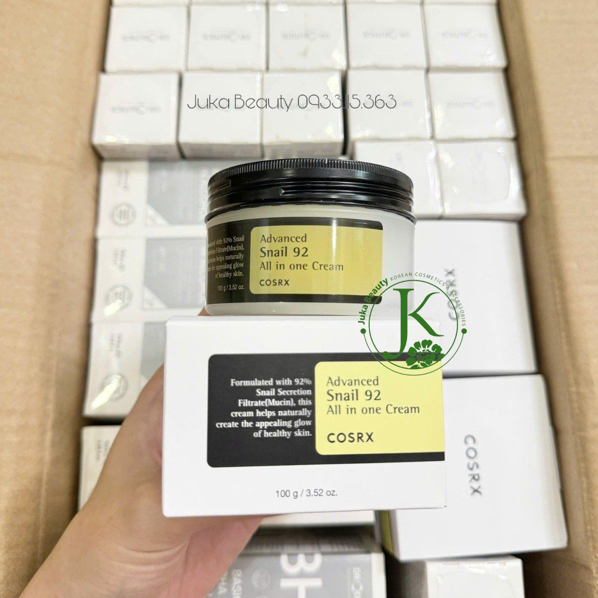  Kem Dưỡng Ẩm, Tái Tạo, Phục Hồi Da Cosrx Advanced Snail 92 All In One Cream 100g 