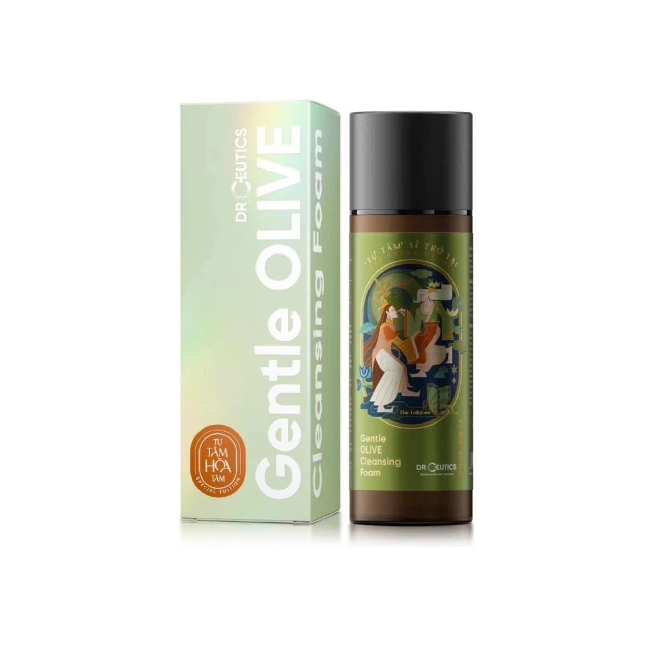  Sữa Rửa Mặt Sạch Sâu DRCEUTICS Gentle Olive Cleansing Foam 150ml 
