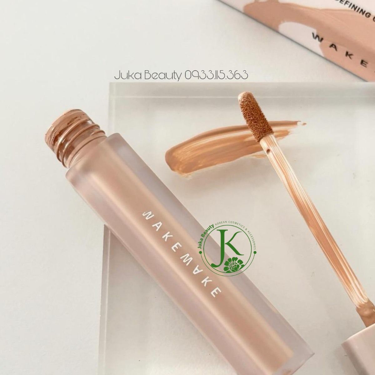 Kem Che Khuyết Điểm Wakemake Defining Cover Concealer SPF30 PA++ 6g 