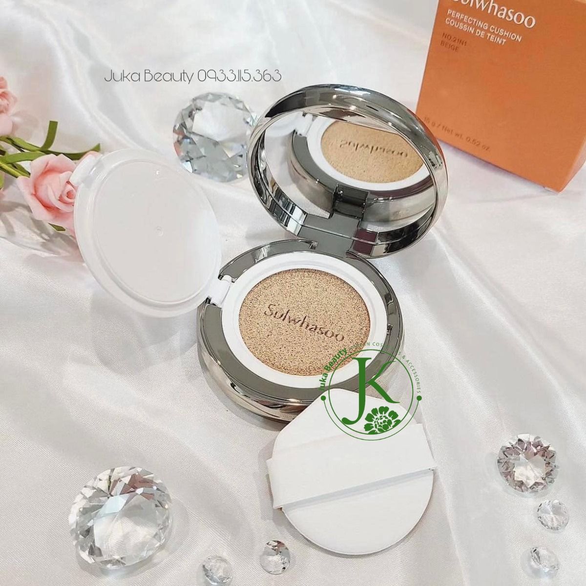  (MINI SIZE) Phấn Nước Mỏng, Nhẹ Sulwhasoo Perfecting Cushion Coussin De Teint 5g 