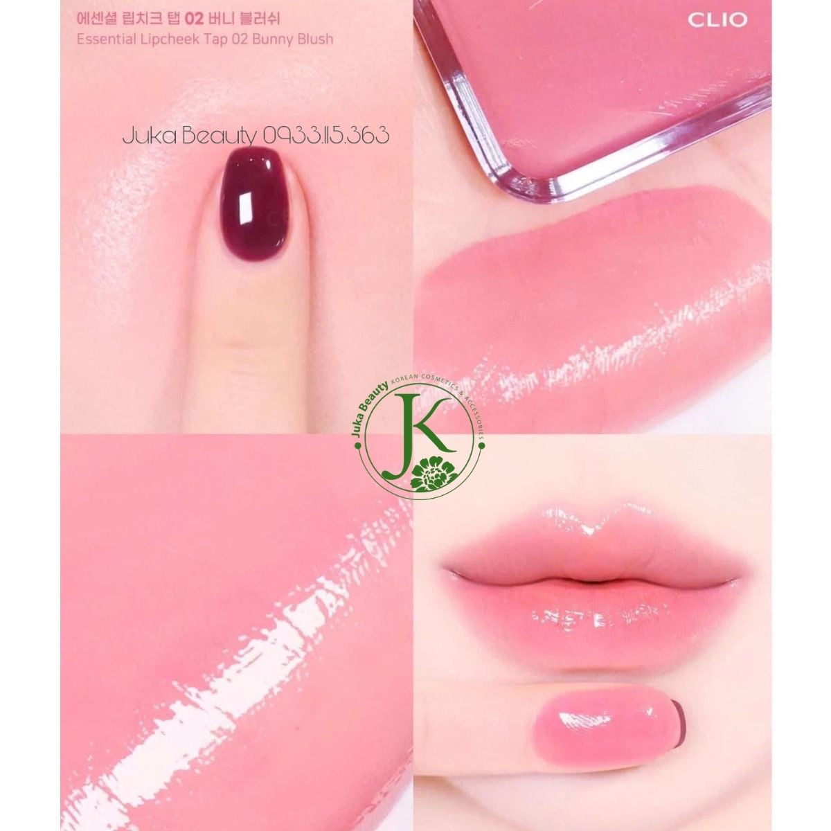  Má Hồng Kiêm Son Môi Clio Essential LipCheek Tap 4.5g 