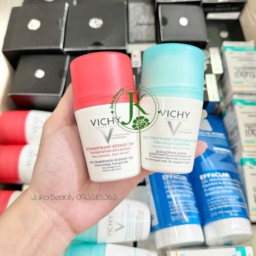  Lăn Khử Mùi Suốt 72h Vichy Detranspirant Intensif 72H Transpiration Excessive 50ml 