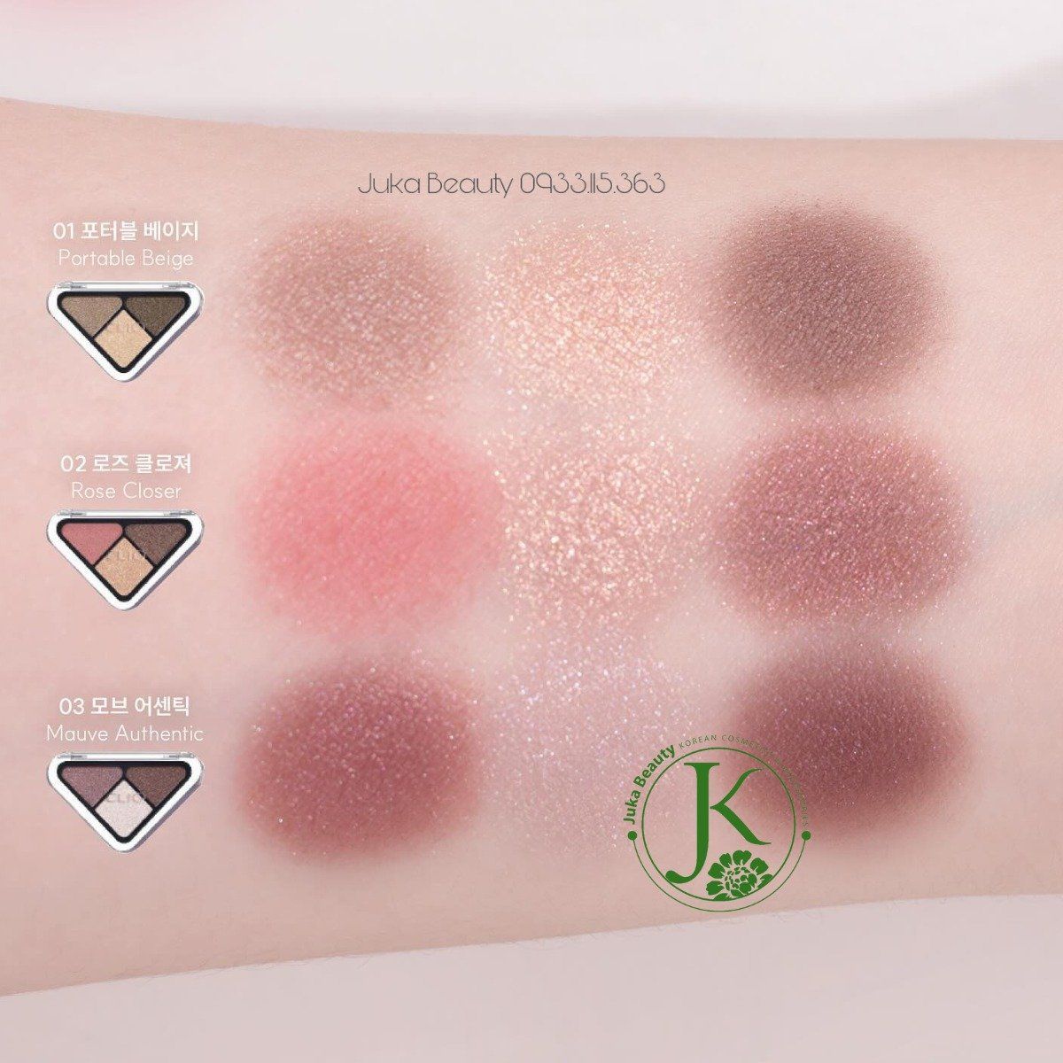  (Mẫu mới) Phấn Mắt Clio Essential Shadow Tap 1.5g 