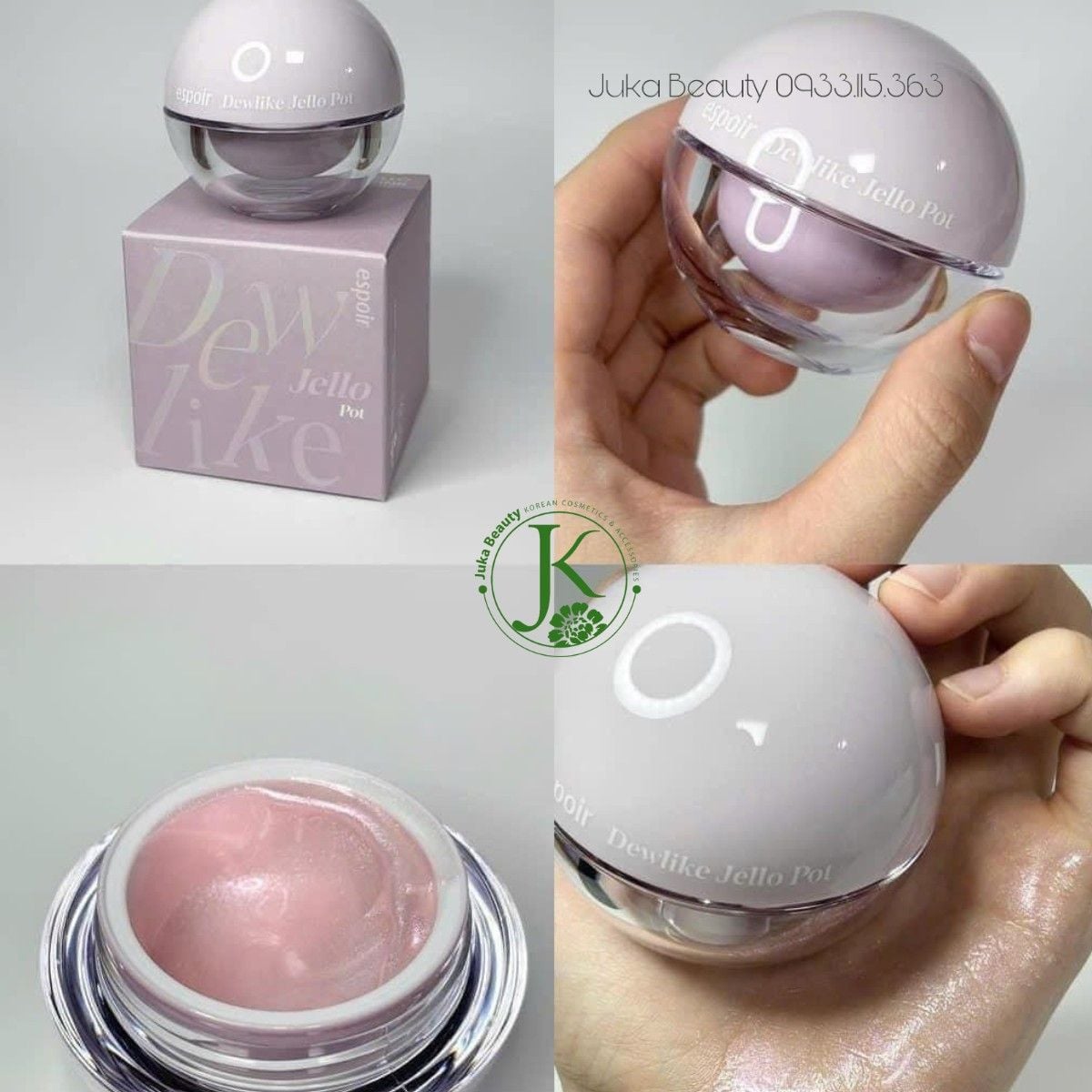  (SALE LỖ DATE T4/2026) Gel Bắt Sáng Espoir Dewlike Jello Pot 10g 