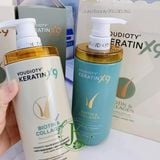  Bộ Gội Xả Phục Hồi, Thơm Tóc Voudioty Keratin X9 Biotin & Collagen Nourishing Repairing 500ml*2 