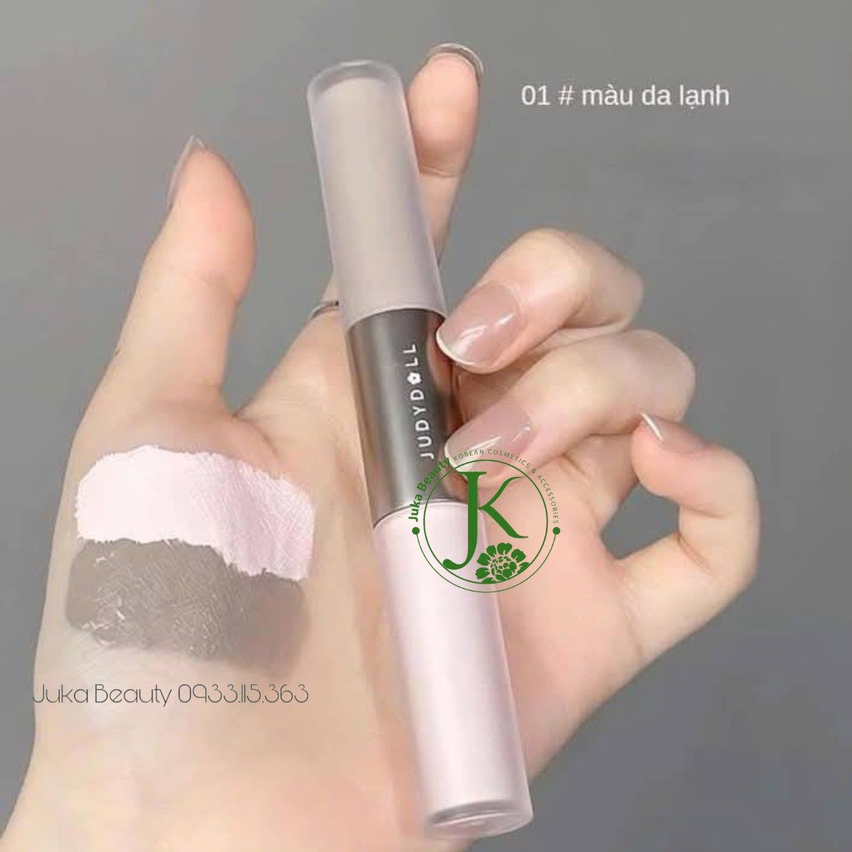  Tạo Khối Và Bắt Sáng 2 Đầu Dạng Kem Judydoll Liquid Highlighter & Contour Duo 
