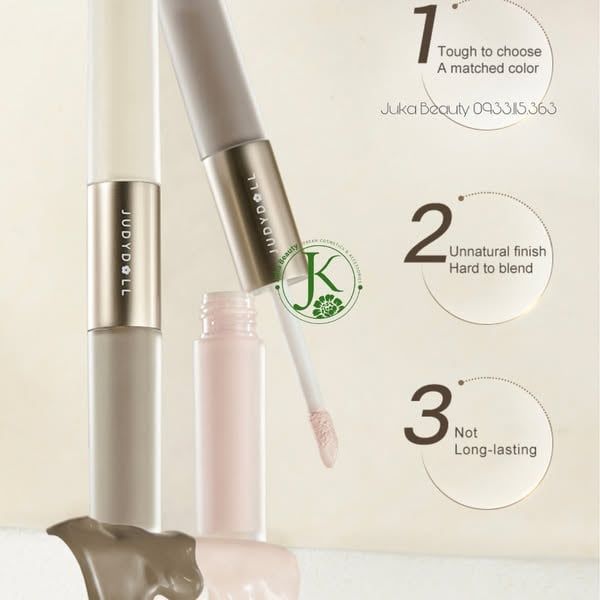  Tạo Khối Và Bắt Sáng 2 Đầu Dạng Kem Judydoll Liquid Highlighter & Contour Duo 