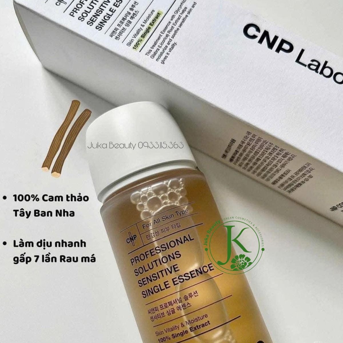  Nước Hoa Hồng Cho Da Dầu Mụn CNP Professional Solution Sensitive Single Essence 150ml 