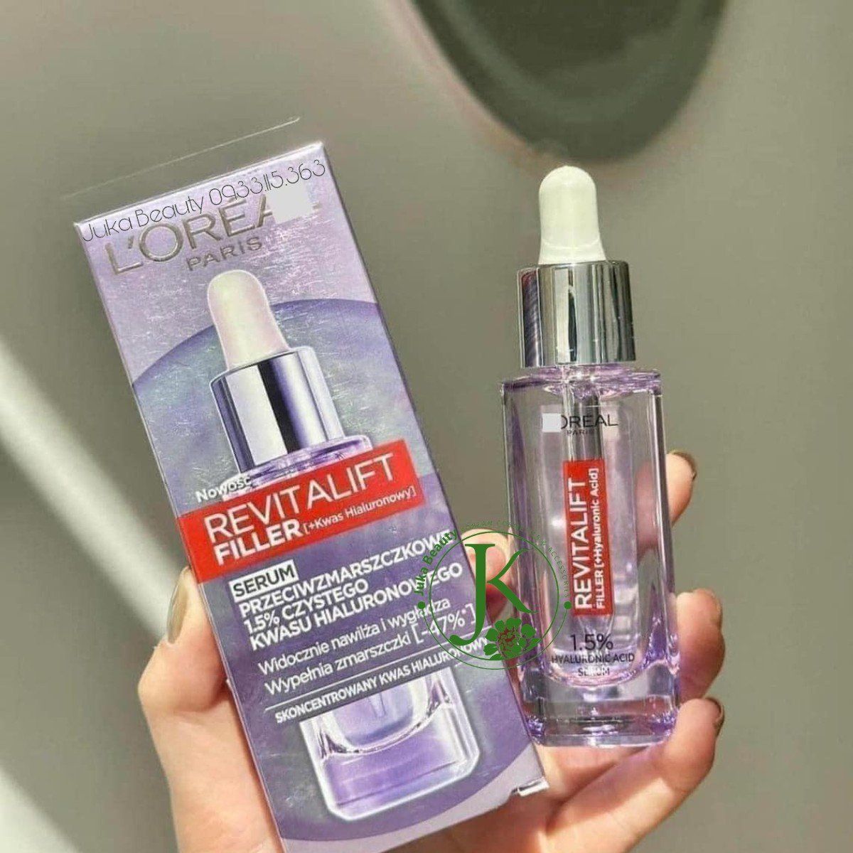  Tinh Chất Cấp Ẩm L'Oréal LOREAL Revitalift 1.5% Hyaluronic Acid Replumping Serum 30ml 