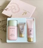  Sữa chống nắng nâng tone, kiềm dầu The Whoo Gong Jin Hyang Hydrating Sunscreen Fluid Special Set (3 món) 