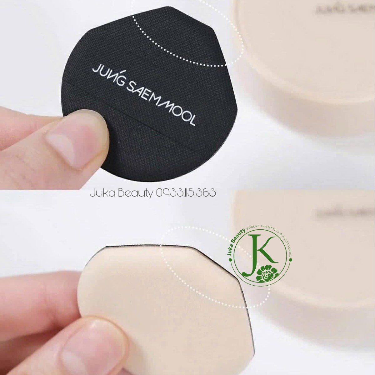  (KÈM LÕI 14g + MINI 5g) Phấn Nước Jung Saem Mool Skin Nuder Cover Layer Cushion SPF50+ PA+++ 14g 
