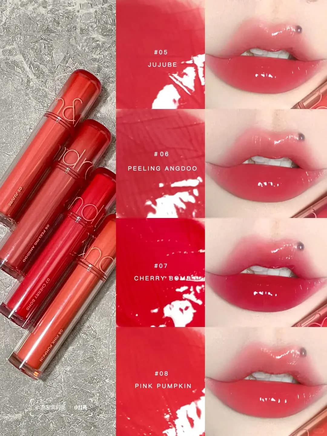  (Mẫu mới) Son Tint Bóng Romand The Juicy Lasting Tint 3.5g 