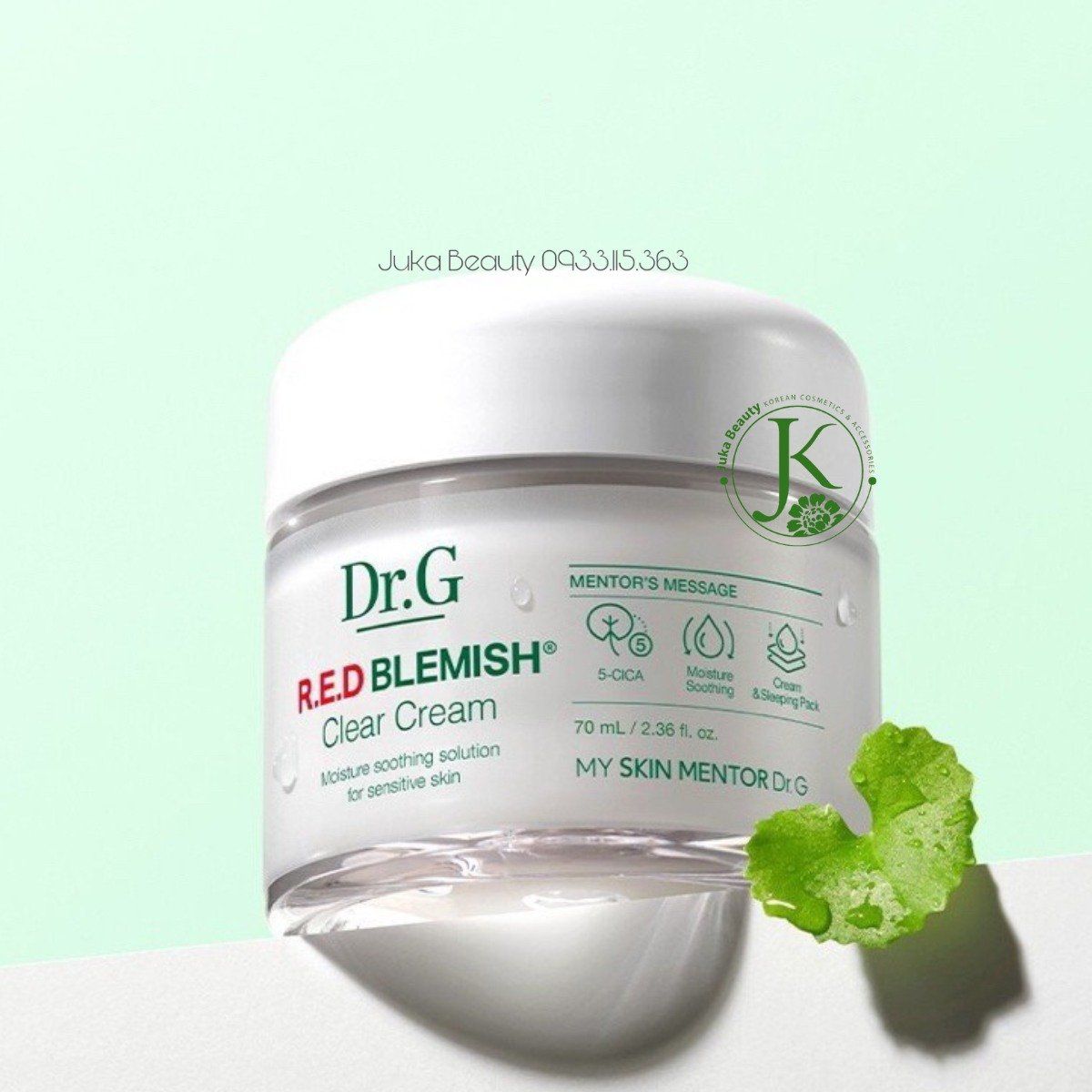  Kem dưỡng ẩm, phục hồi da nhạy cảm DR.G R.E.D Blemish CLEAR CREAM 70ml 