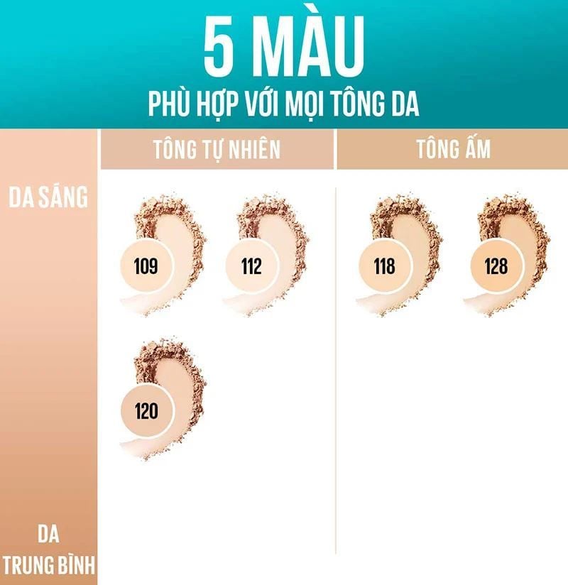  (Mẫu mới) Phấn Phủ Dạng Nén, Kiềm Dầu Maybelline Fit Me Matte + Poreless Up To 16H SPF32 PA+++ 6g 