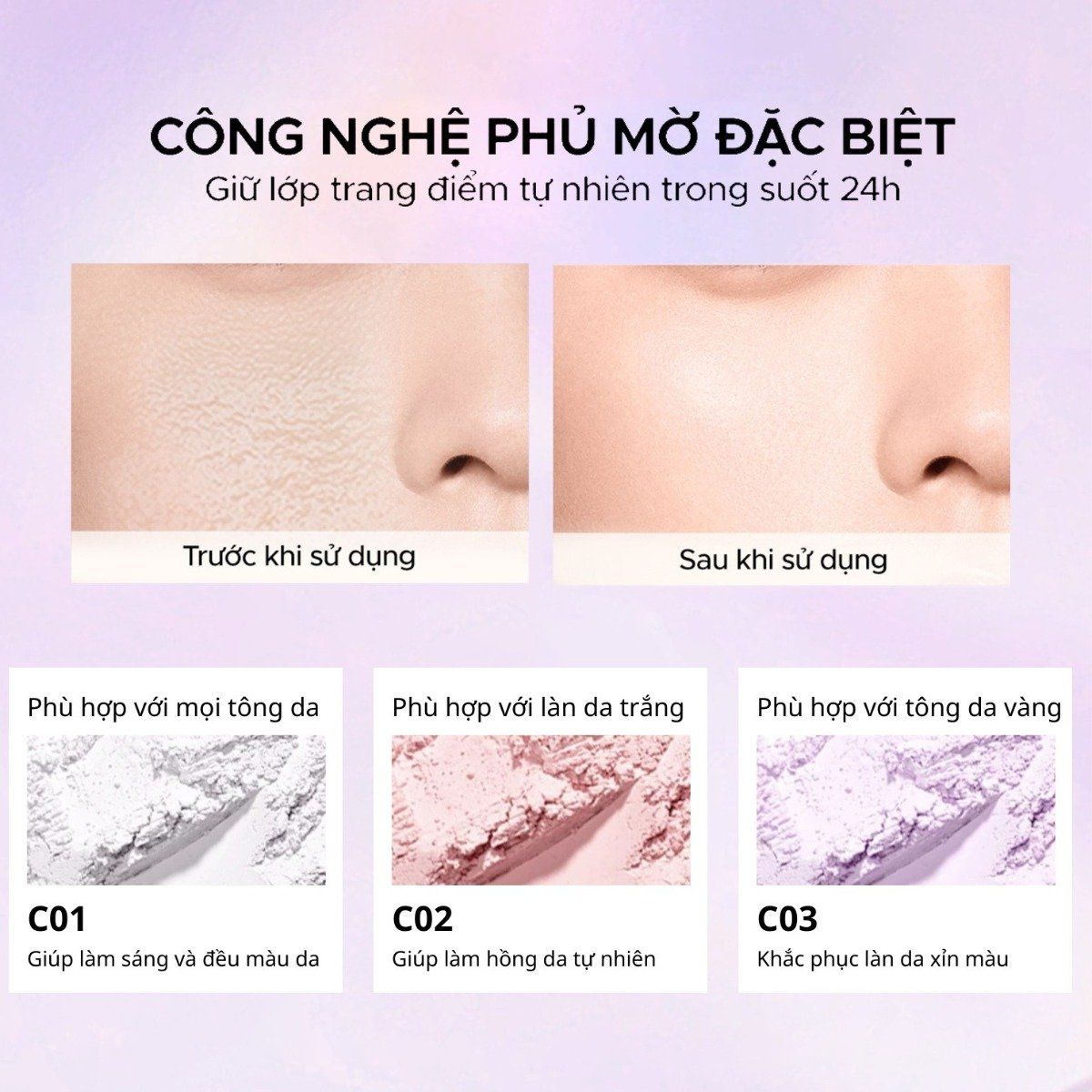  Phấn Phủ Dạng Bột Colorkey Lasting Naturally Occurring Loose Powder 8g 
