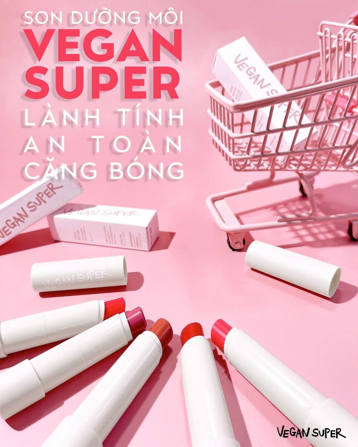  Son Dưỡng Thuần Chay Vegan Super Wave Lip Balm 4g 