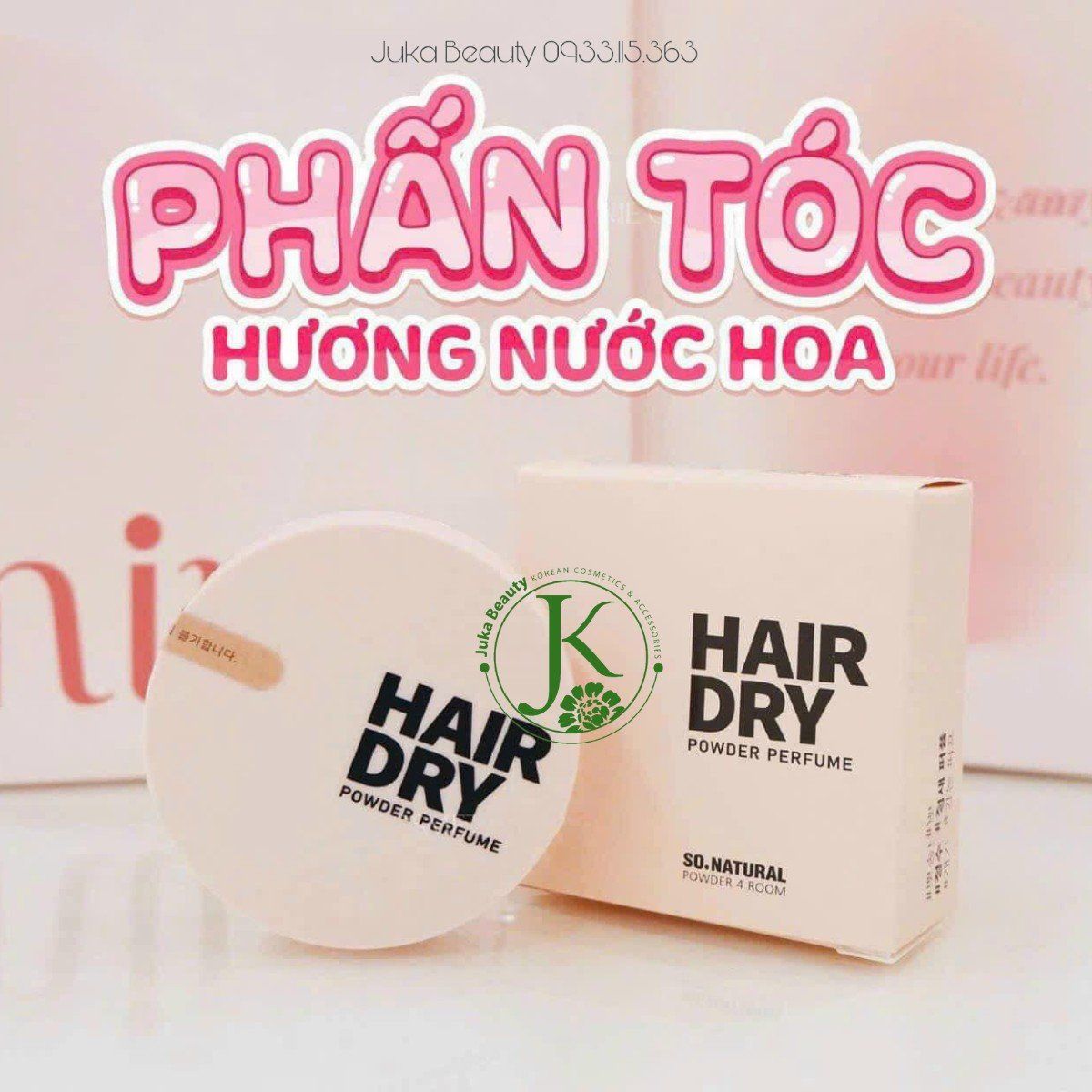  Phấn Tóc Gội Đầu Dạng Khô Hương Nước Hoa So Natural Hair Dry Powder Perfume 4g 