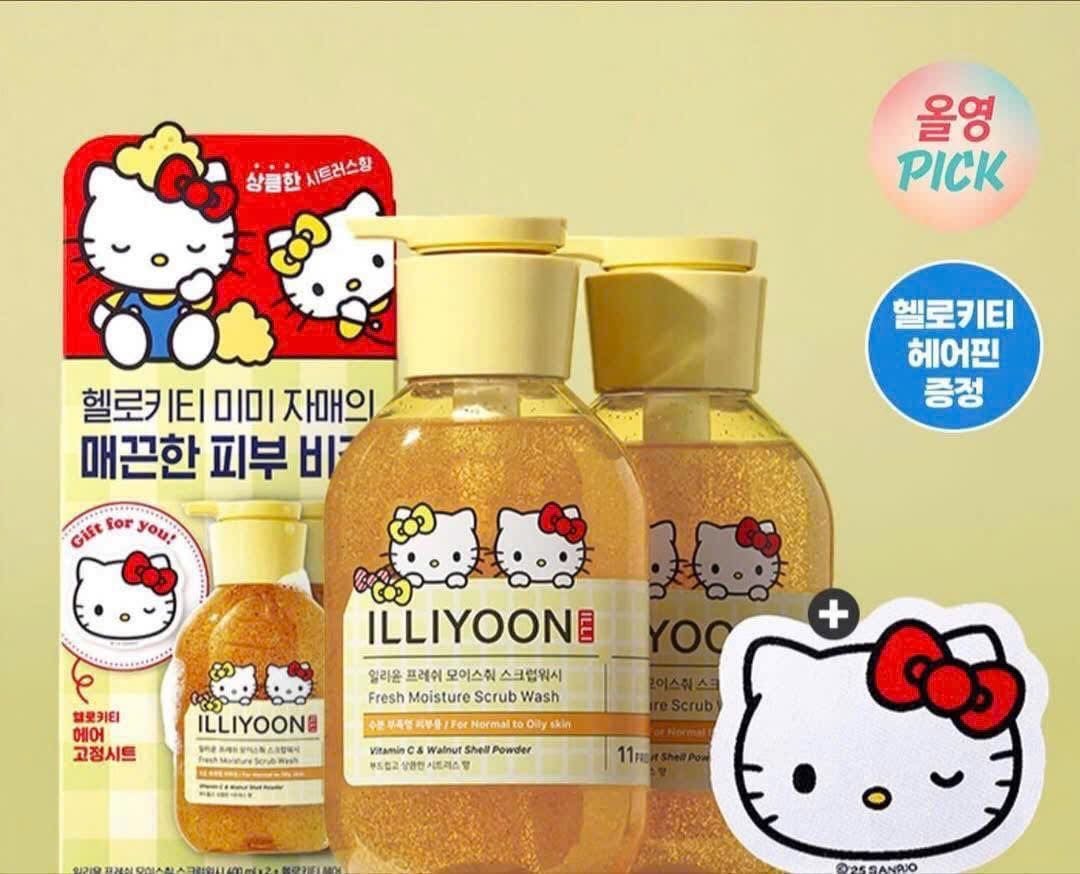  Sữa Tắm Tẩy Tế Bào Chết Toàn Thân Illiyoon Fresh Moisture Scrub Wash 400ml (Mẫu mới) 