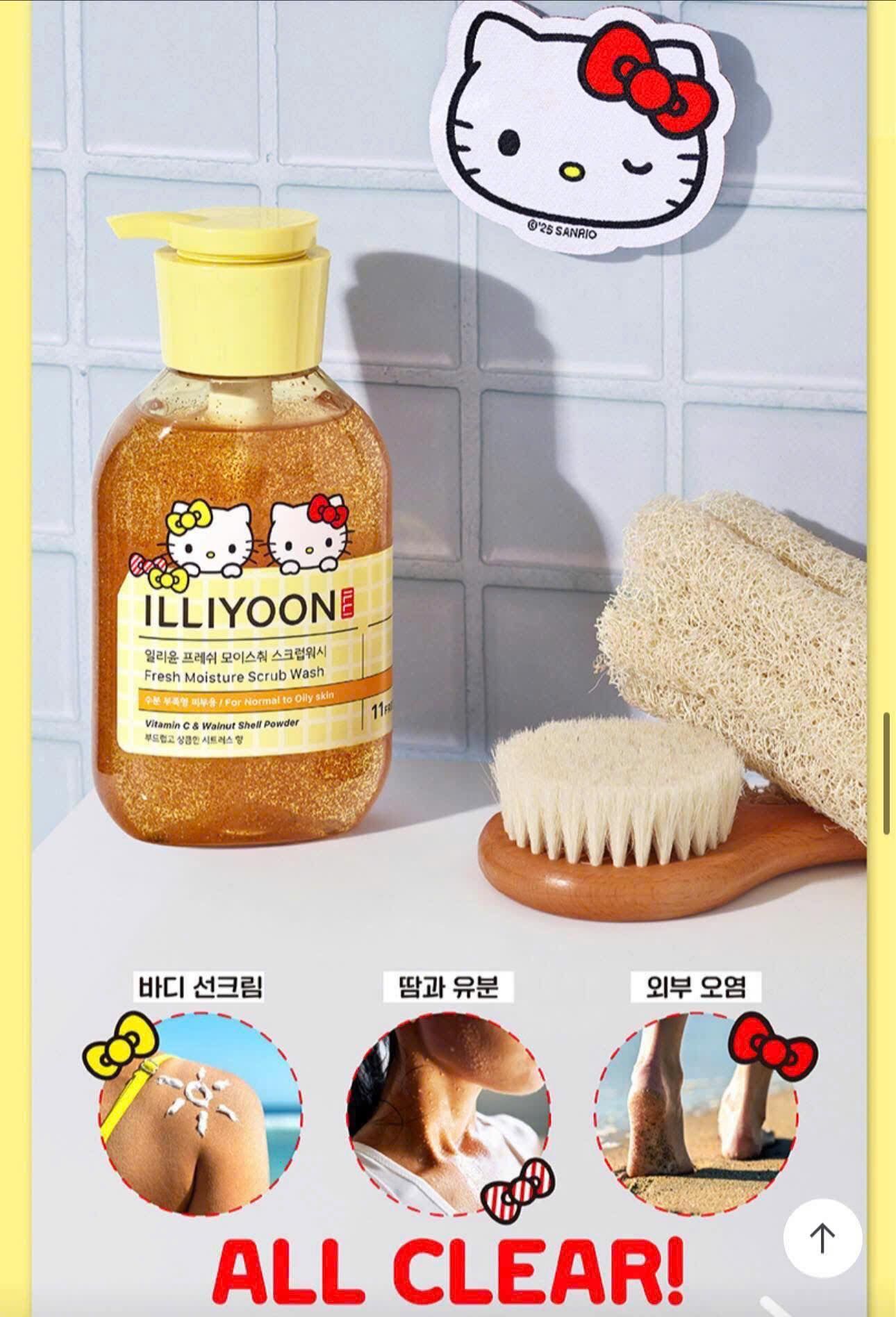  Sữa Tắm Tẩy Tế Bào Chết Toàn Thân Illiyoon Fresh Moisture Scrub Wash 400ml (Mẫu mới) 