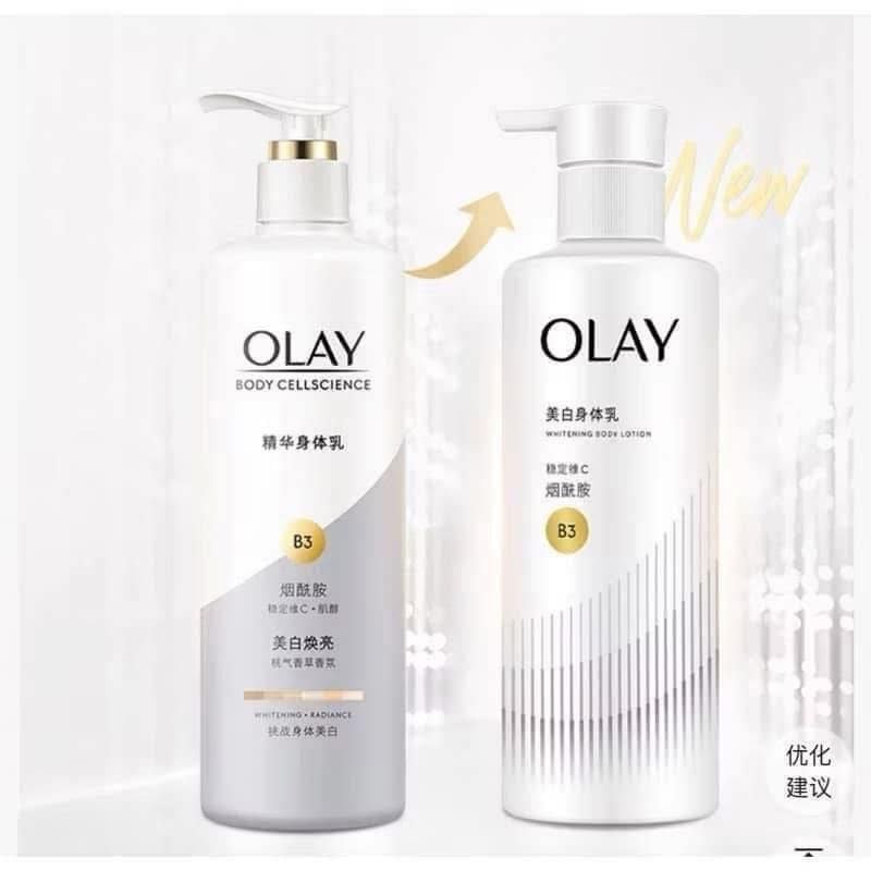  (MẪU MỚI NHẤT) Sữa Dưỡng Thể Trắng Da Toàn Thân Olay Body Cellscience B3 + Vitamin C 