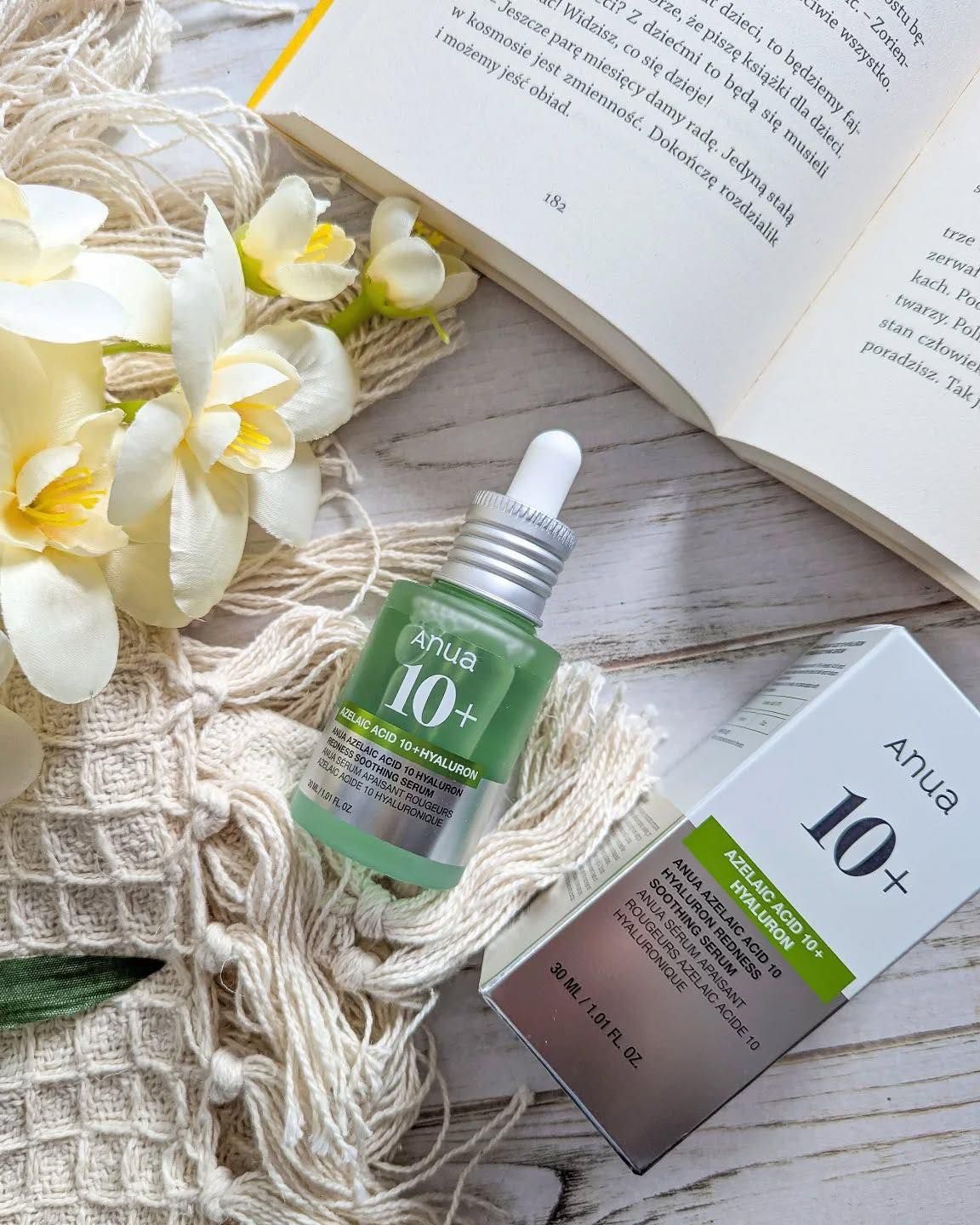  Tinh Chất Dịu Da, Mờ Thâm Mụn Anua Azelaic Acid 10 Hyaluron Redness Soothing Serum 30ml 