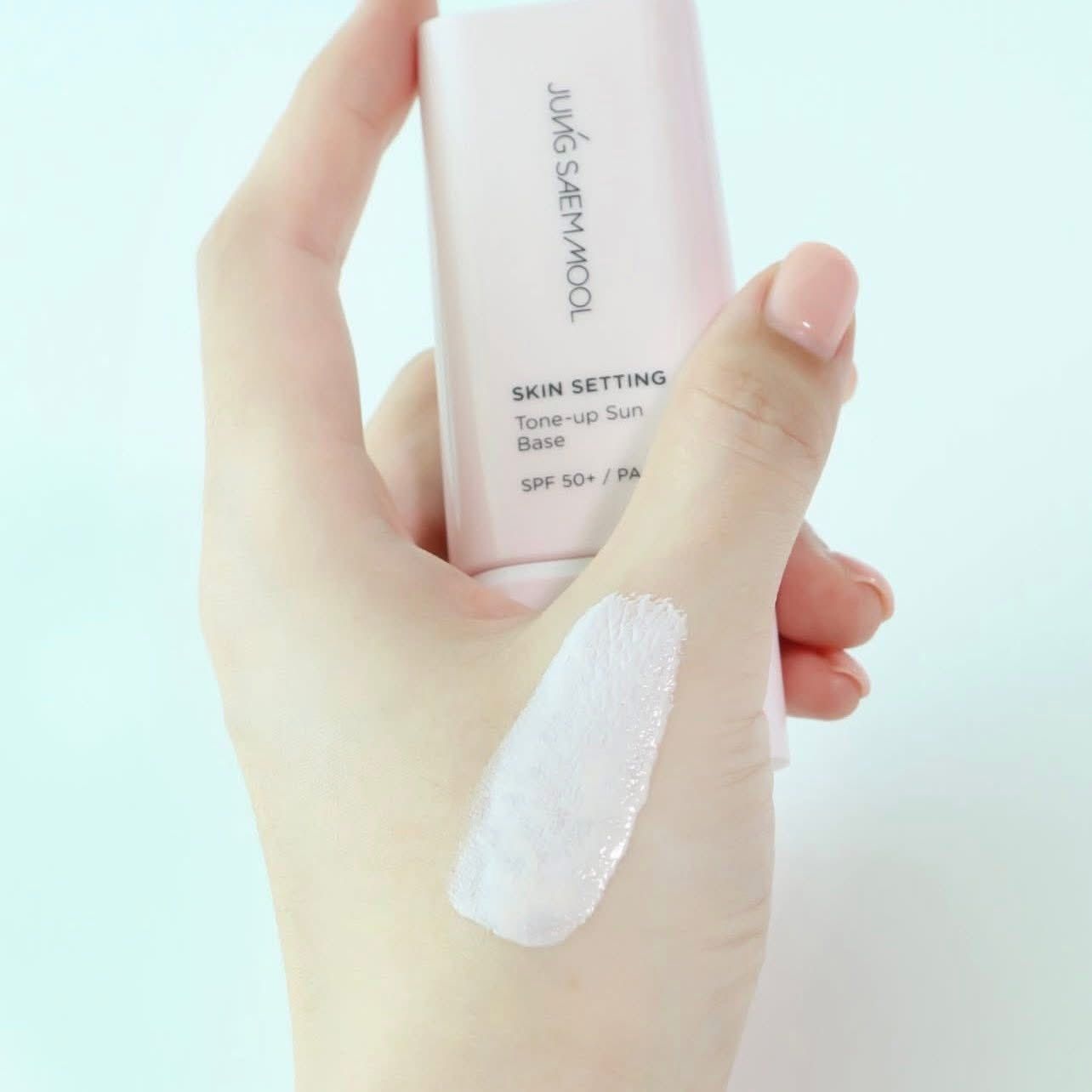  (Mẫu mới) Kem Lót Nâng Tone, Kiềm Dầu Jung Saem Mool Skin Setting Sun Base SPF50+ PA+++ 40ml 