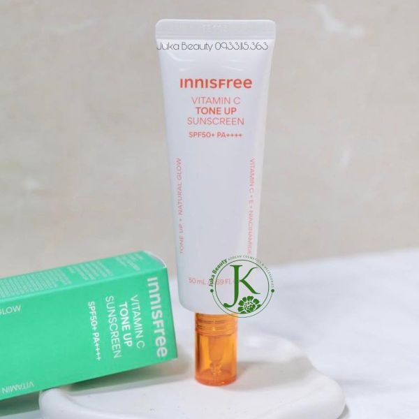  Kem Chống Nắng Nâng Tone Innisfree Vitamin C Tone Up Sunscreen SPF50+ PA++++ 50ml 