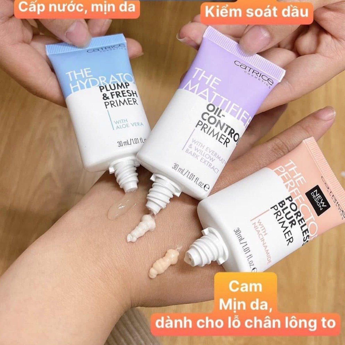  Kem Lót Trang Điểm Nâng Tone Catrice Primer 30ml (3 dòng) 