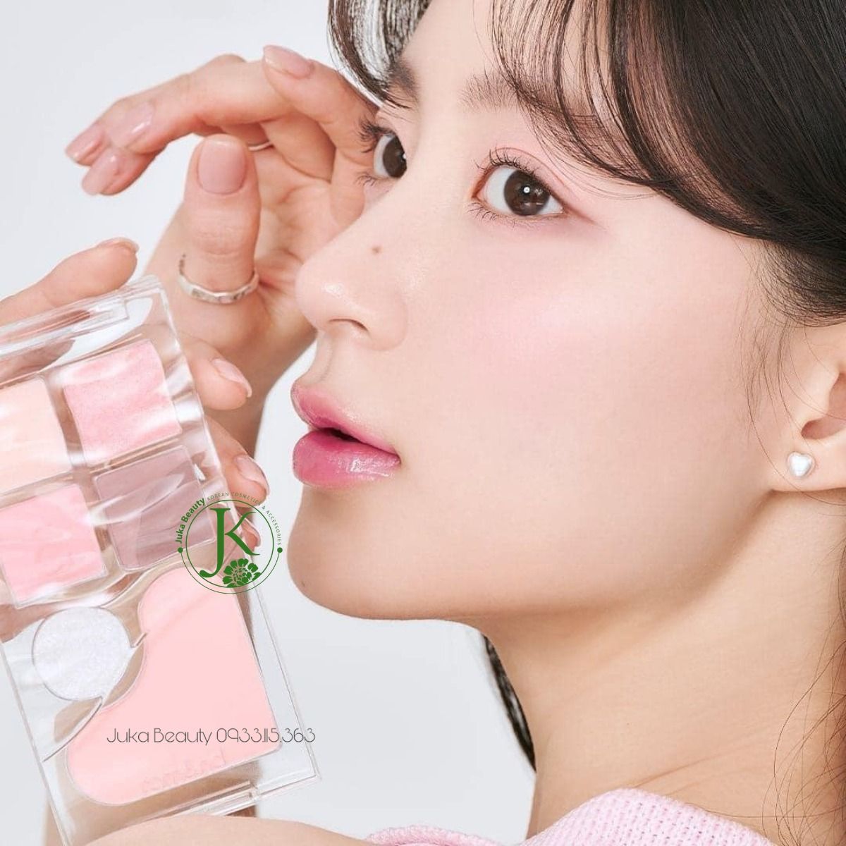  Bảng Phấn Mắt & Má Hồng Romand Bare Layer Palette 14g 