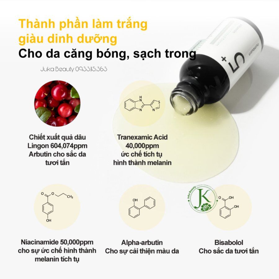  Tinh Chất Dưỡng Trắng Da, Giảm Thâm Nám Numbuzin No.5+ Vitamin Concentrated Serum 30ml 