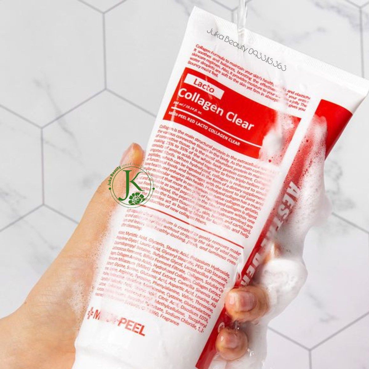  Sữa Rửa Mặt Sạch Da, Chống Lão Hóa Medi Peel Red Lacto Collagen Clear 2.0 300ml 