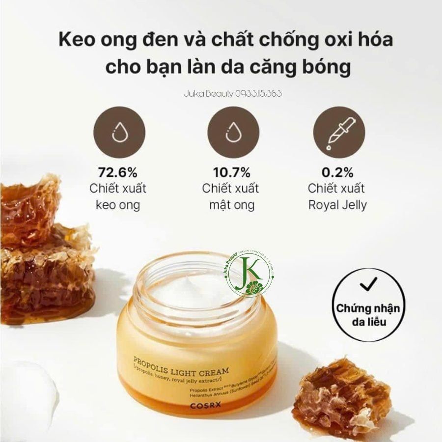  Kem Dưỡng ẩm, Sáng Da Keo Ong Cosrx Propolis Light Cream 65ml 