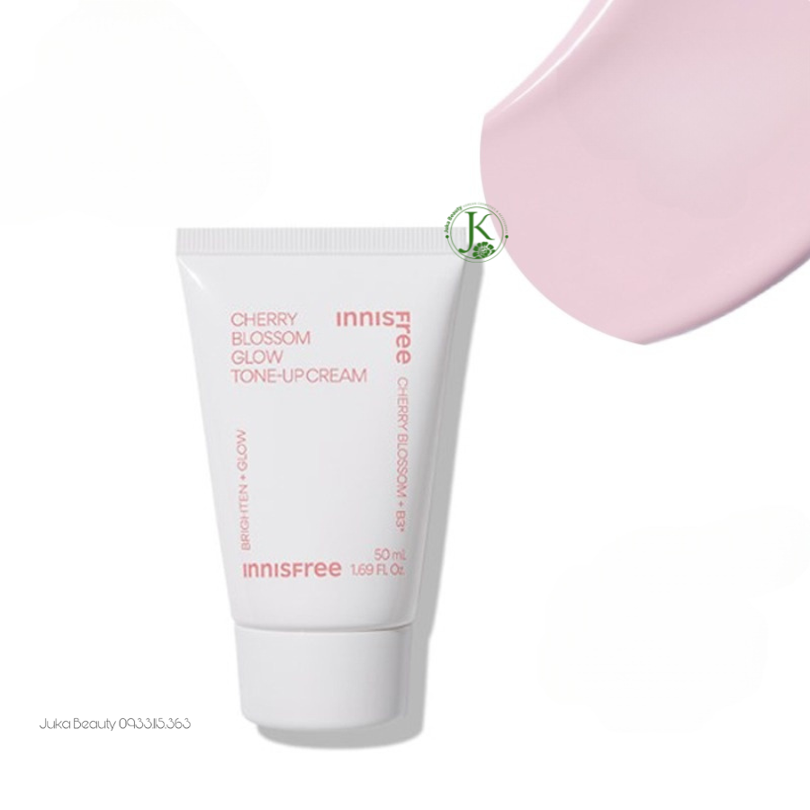  (PHIÊN BẢN 2023) Kem Dưỡng Trắng Da Innisfree Cherry Blossom Glow Tone Up Cream 50ml 